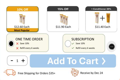 Product bundles, quantity selectors and subscriptions layout